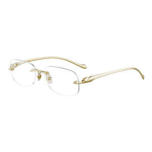Cartier CT0058o-002 Eyeglasses Frame Gold Metal